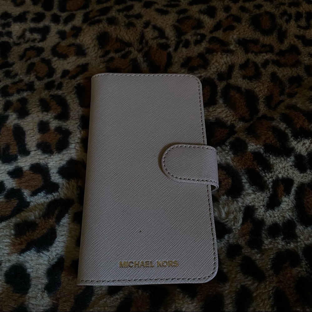 IPhone XS Micheal Kors wallet phone case, pink